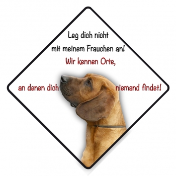 Aufkleber Hannoverscher Schweißhund 10x10